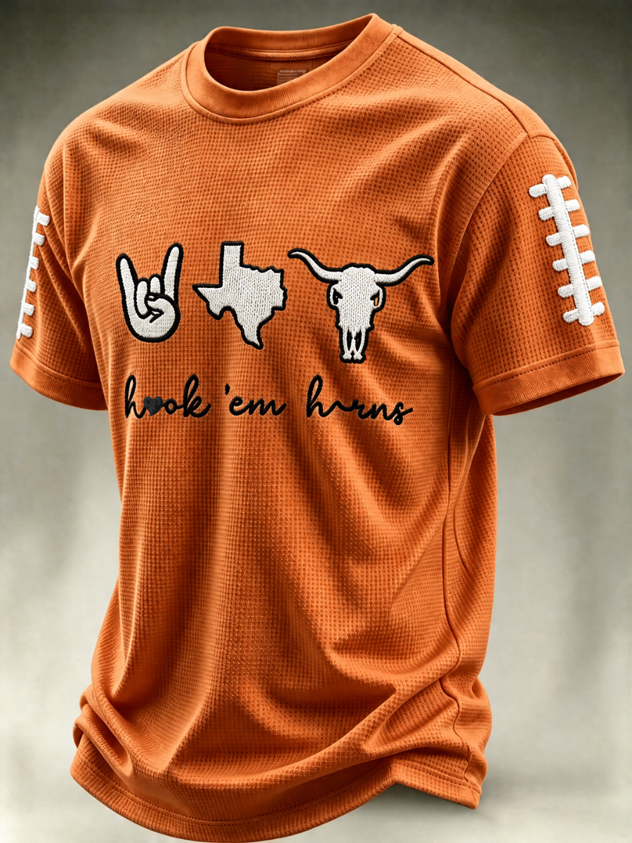 Men's Football Fan Waffle T-Shirt