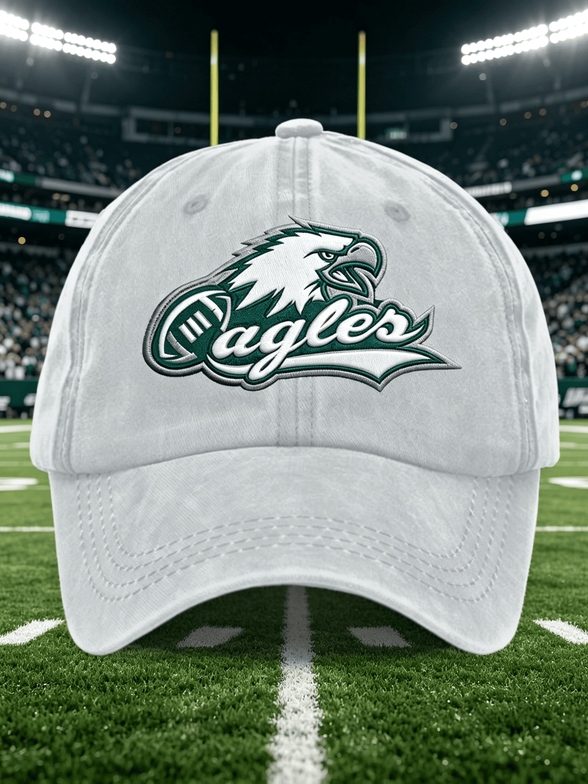 Neutral Casual Football Printed Hat