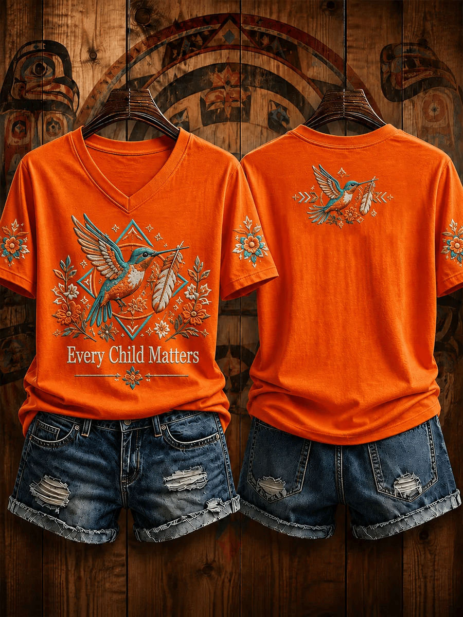 ❤️Buy 3 Get 20% Off❤️Women's  Retro Orange Shirt Day Print T-shirt