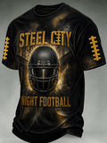 Men'S Football Fan Waffle T-Shirt