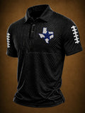 Men'S Football Printed Polo Shirt