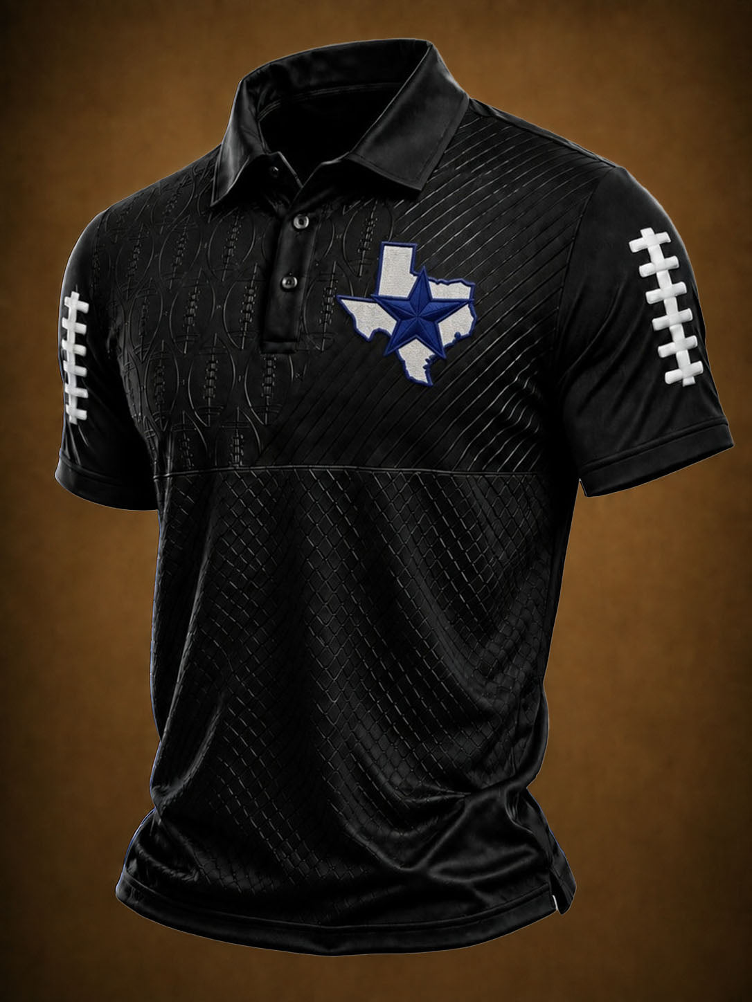 Men'S Football Printed Polo Shirt
