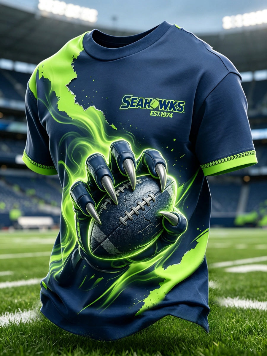 Men'S Football Game Print Casual T-Shirt
