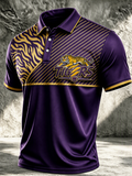Men'S Football Fan Printed Polo Shirt