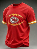Men'S Football Fan Waffle T-Shirt