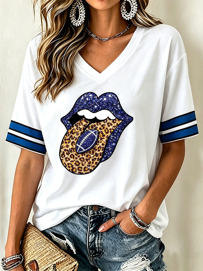 Women's Football Enthusiasts Cowboy T-Shirt