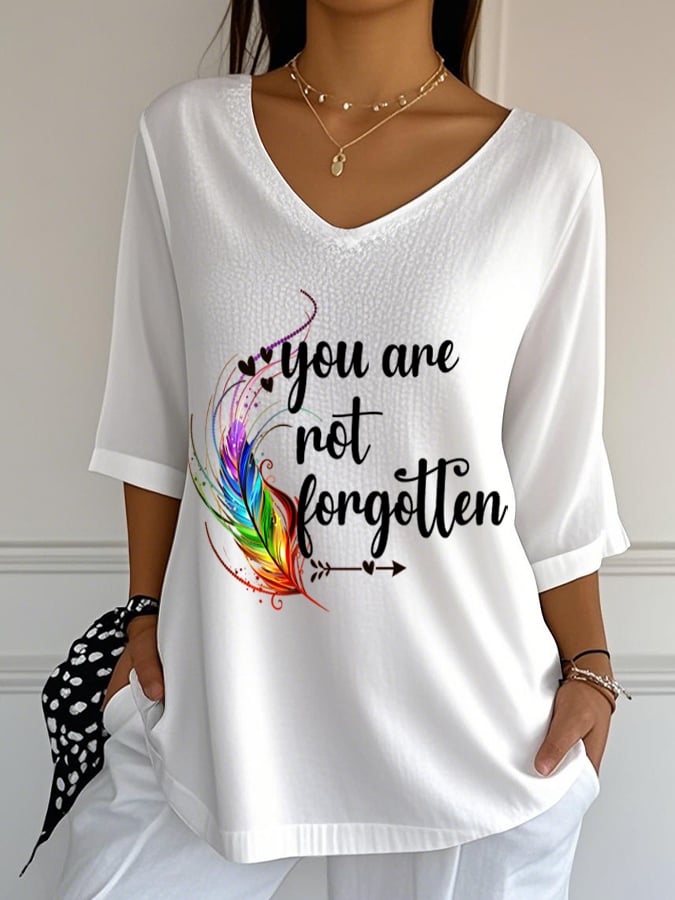 Women's Orange Shirt Day Printed T-Shirt