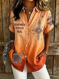 ❤️Buy 3 Get 20% Off❤️Women'S Orange Shirt With Daily Print T-Shirt