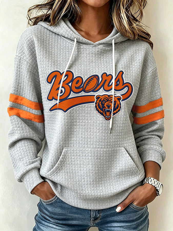 Women'S Football Fans Print Sweatshirt