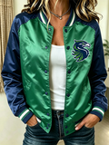 Women'S Retro Football Printed Top