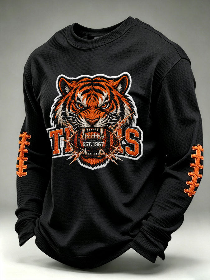 Men's Football Printed Waffle T-shirt