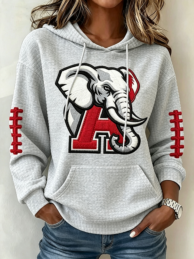 Women's Football Print Sweatshirt