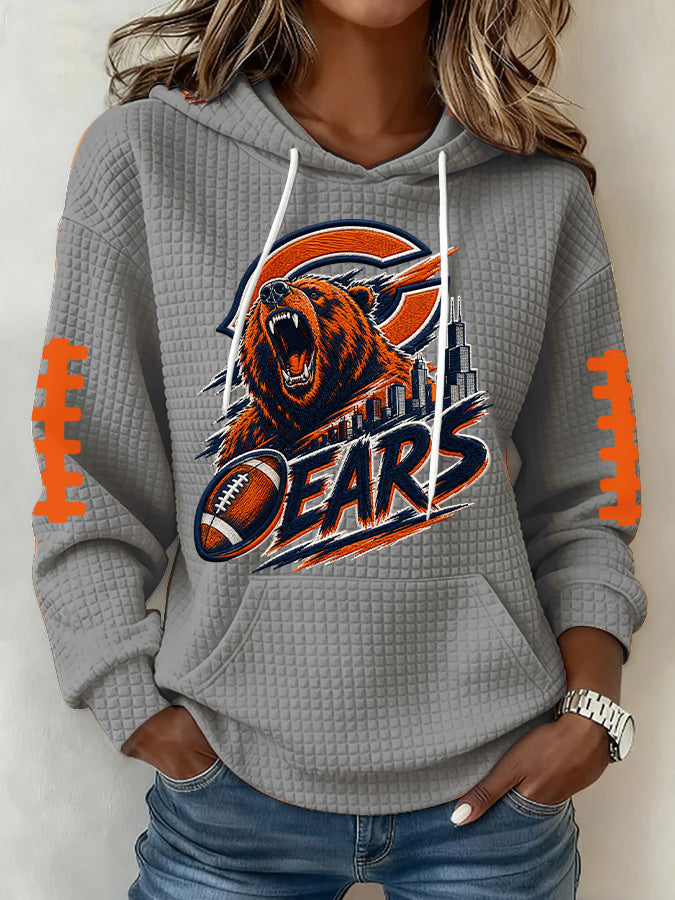 Women'S Football Fans Print Sweatshirt