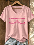 Women'S Casual Print Short-Sleeve T-Shirt