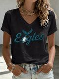 Women's Football Printed Casual Sweatshirt