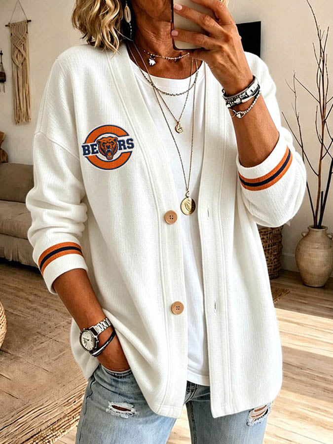 Ladies' Casual Rugby Cardigan