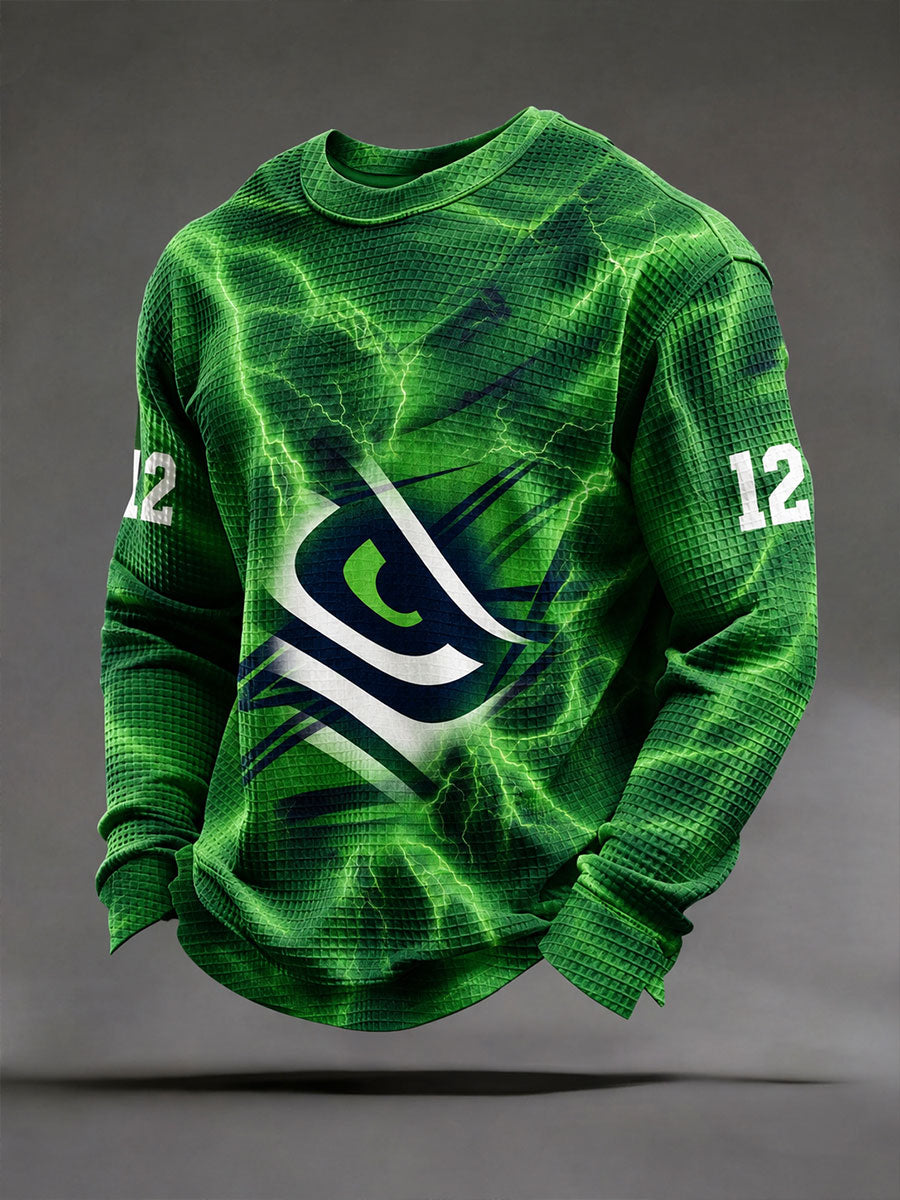 Men's American football long sleeved T-shirt