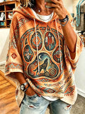 Women's  Retro  Orange Shirt Day  Print Top