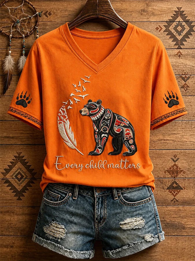 ❤️Buy 3 Get 20% Off❤️Women'S Orange Shirt With Daily Print T-Shirt