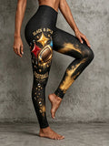 Women's American football Printed Leggings