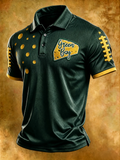 Men's Football Printed Polo Shirt