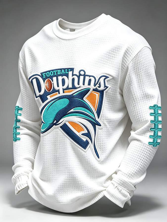 Men'S Retro Football Waffle T-Shirt