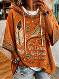 Women's Orange Shirt Day Printed Top