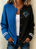 Women'S Football Sports Casual Knitted Jacket