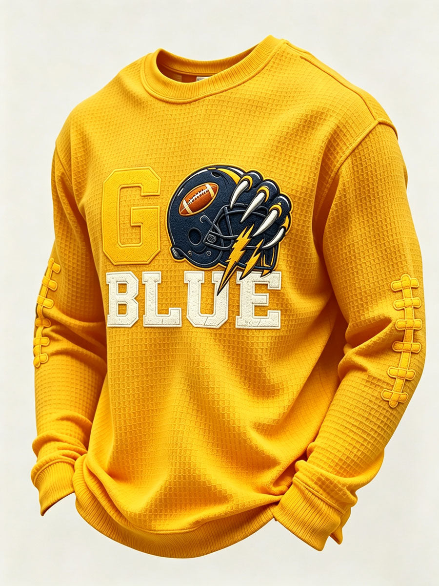 Men'S Rugby Printed Waffle T-Shirt
