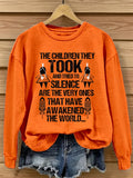 Women's Orange Shirt Day Print Sweatshirt