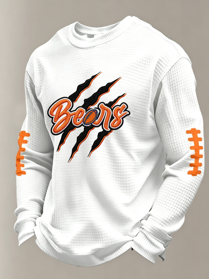 Men'S Football Printed Waffle T-Shirt