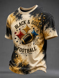 Men's American Football Fan Memorial Print T-Shirt