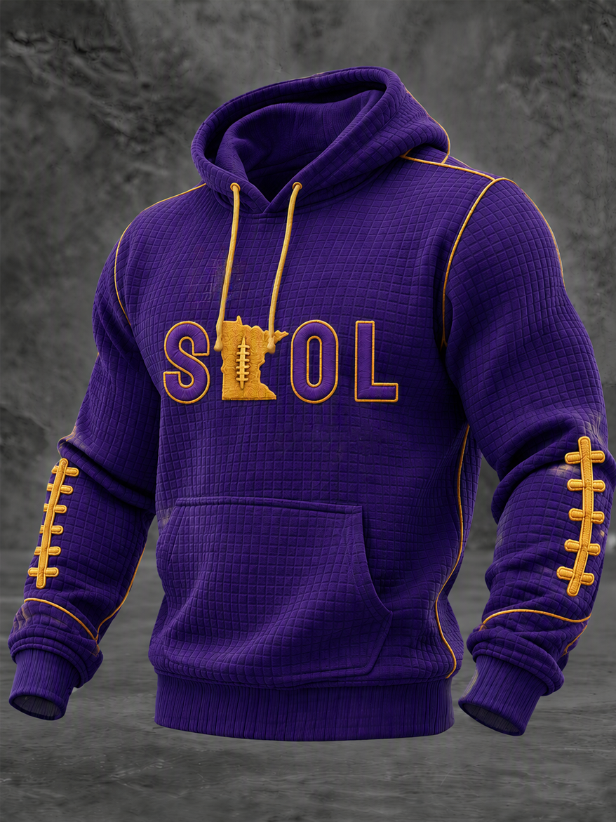 Men's Football Fans Printed Casual Hoodie