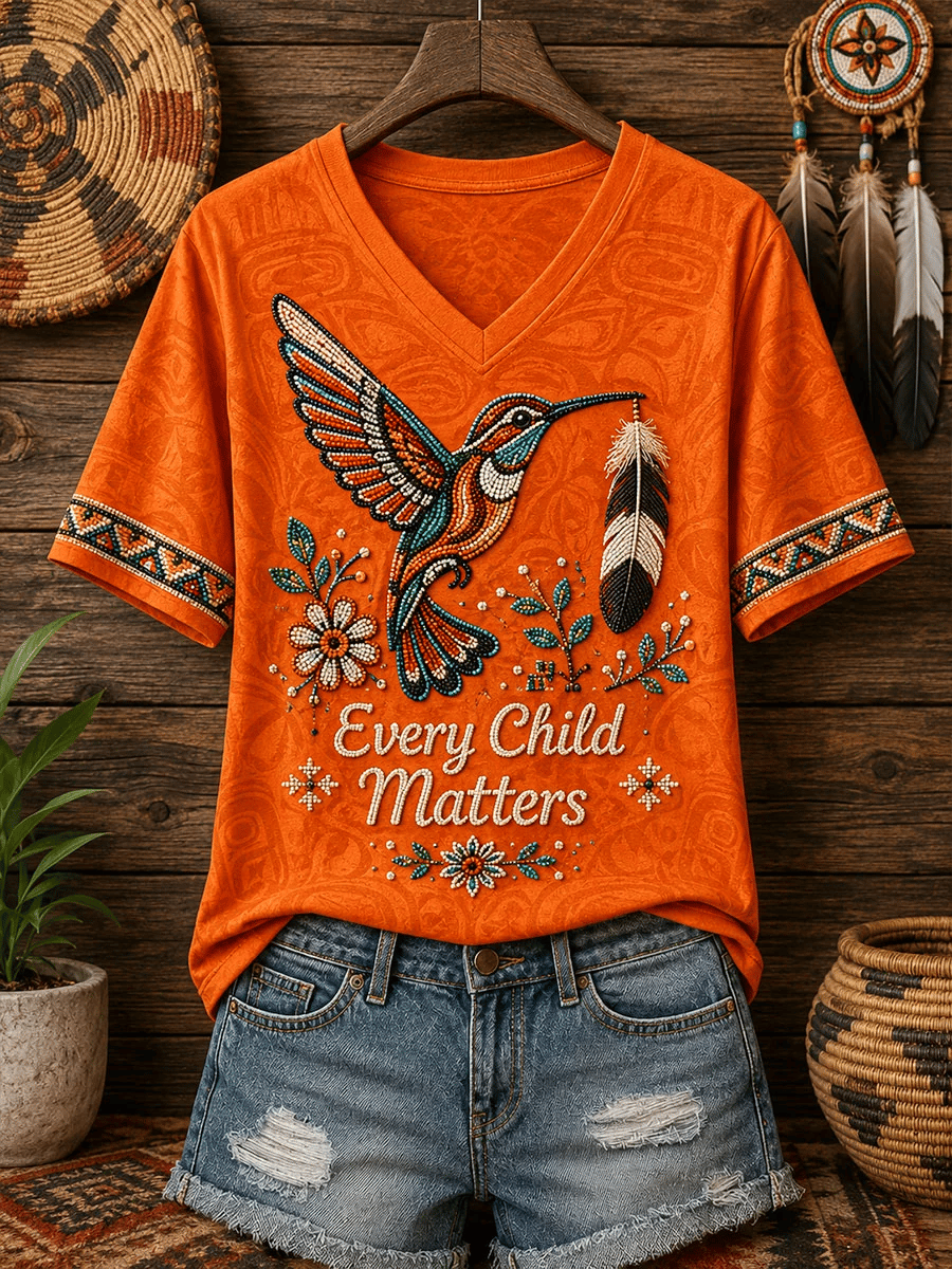 Women's Orange Shirt Day Print T-shirt