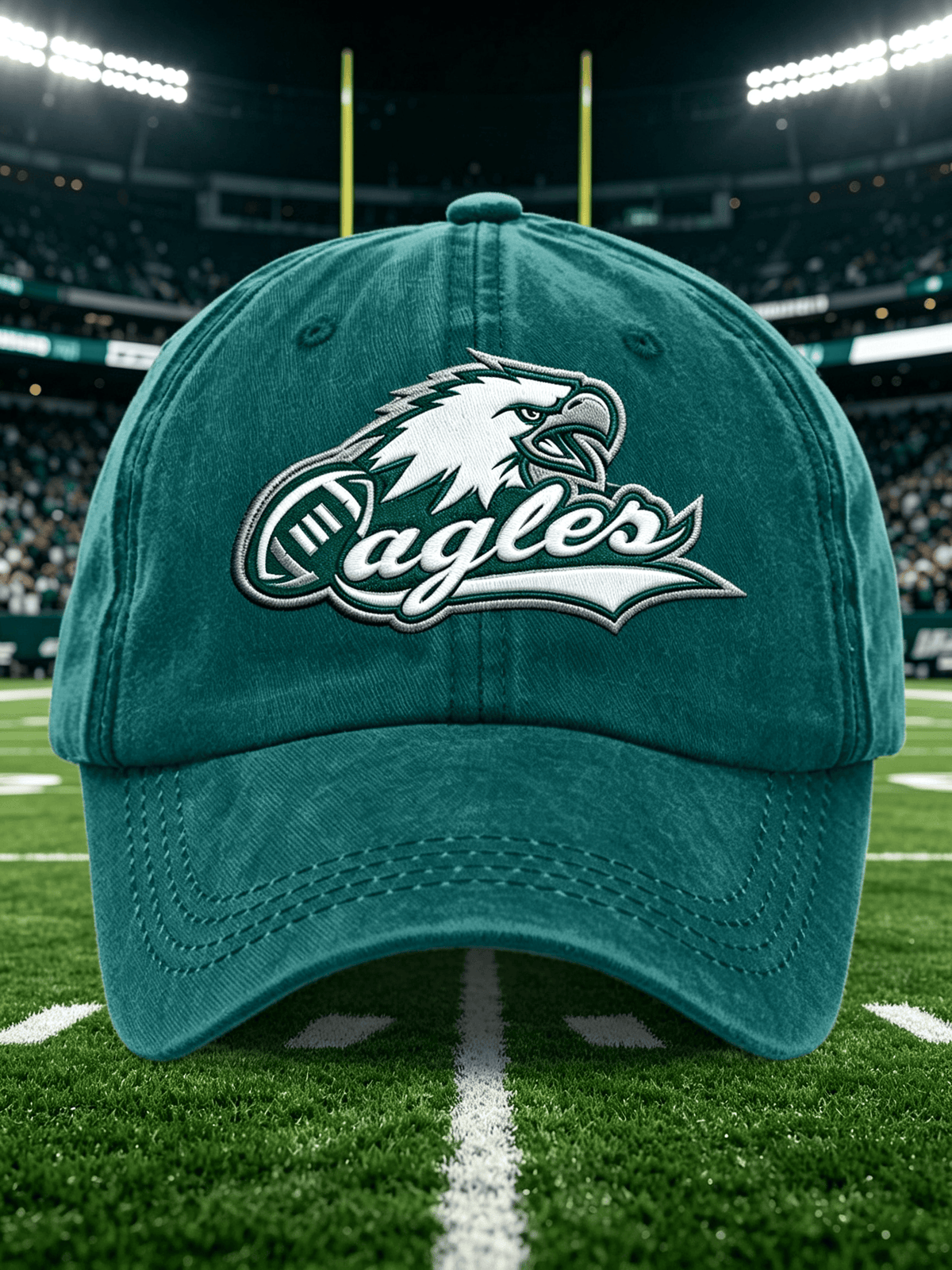 Neutral Casual Football Printed Hat