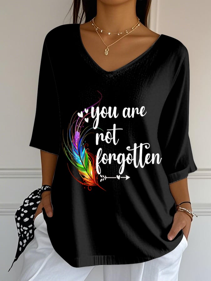 Women's Orange Shirt Day Printed T-Shirt
