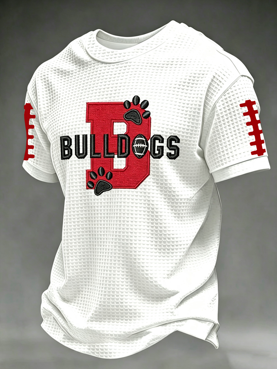 Men'S Football Fan Waffle T-Shirt