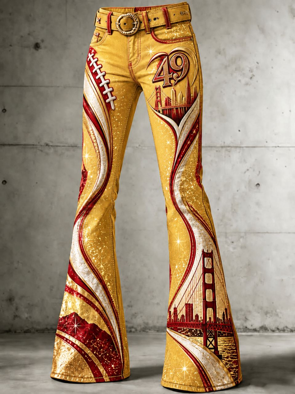 Women'S Football Enthusiast Printed Pants