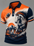 Men'S Sports Football Polo Shirt