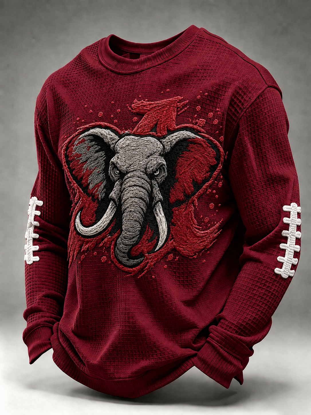Men'S Football  Printed Waffle T-Shirt