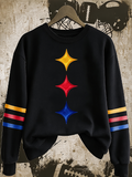 Women'S Football Print Sweatshirt