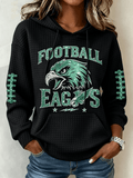 Women's Football Print Sweatshirt