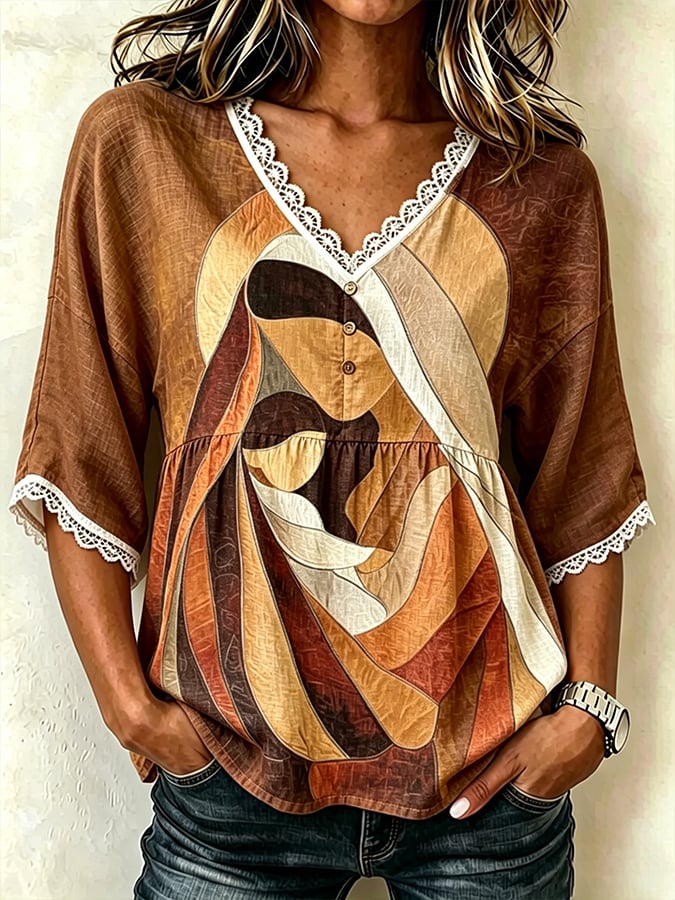 ❤️Buy 3 Get 20% Off❤️Women's  Retro Orange Shirt Day Print T-shirt