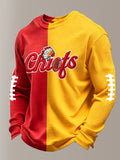 Men'S Football Printed Waffle T-Shirt