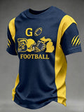 Men's Football Pattern Waffle T-Shirt