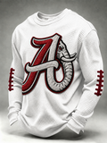 Men'S Football  Printed Waffle T-Shirt