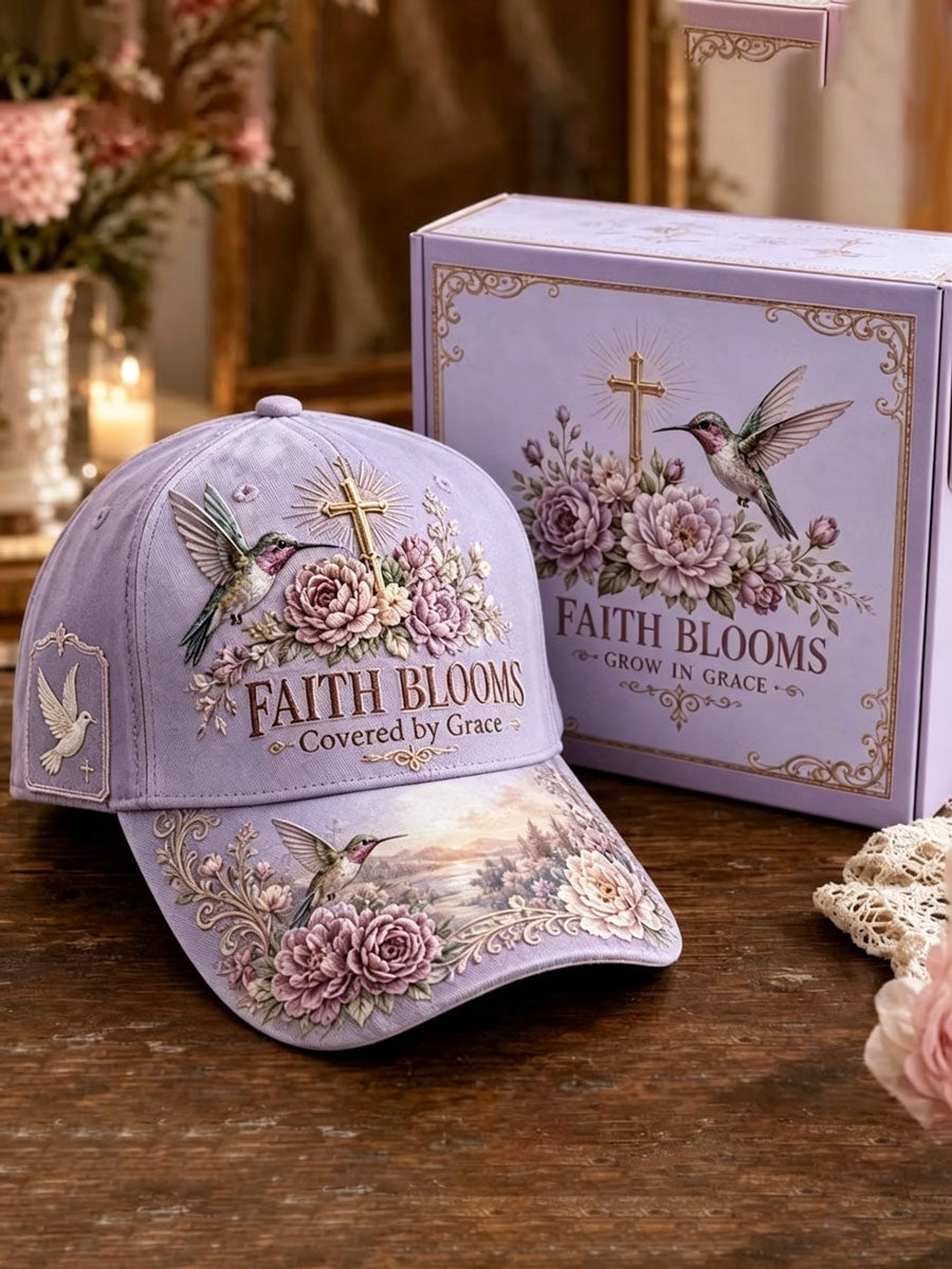 Ladies' Flower Faith Leisure Baseball Hat