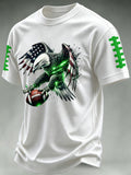 Men'S Football Print Waffle T-Shirt