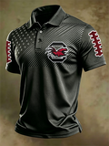 Men'S Retro Football Polo Shirt