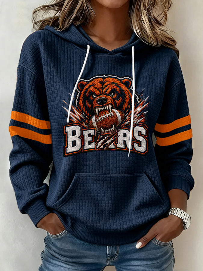 Women'S Football Fans Print Sweatshirt